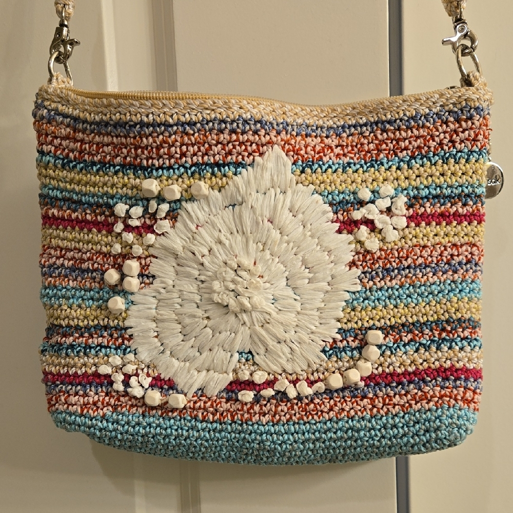 The Sak Multicolor Crochet Crossbody Bag